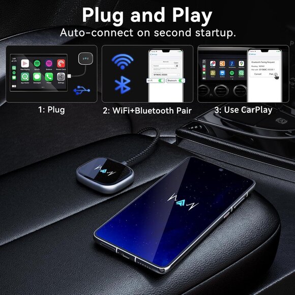 NEW Wireless Android Auto Adapter - Picture 7 of 7